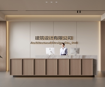 Modern Office Reception Desk-ID:442007068