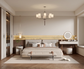 New Chinese Style Bedroom-ID:810863021