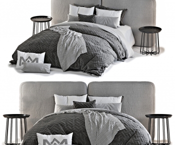 Modern Double Bed-ID:724620106