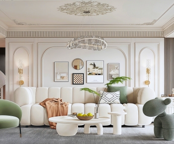 French Style A Living Room-ID:443331966