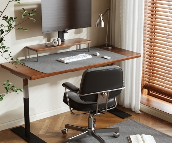 Modern Computer Desk And Chair-ID:949311973