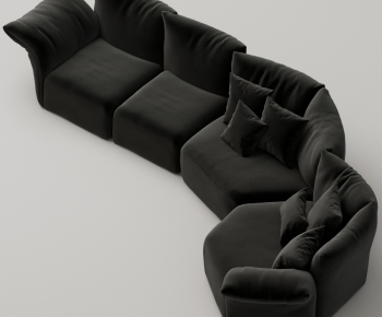 Modern Curved Sofa-ID:614027026