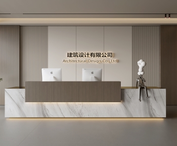 现代办公前台大厅-ID:594331032