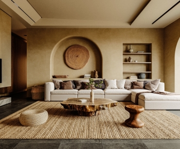 Wabi-sabi Style A Living Room-ID:391032931