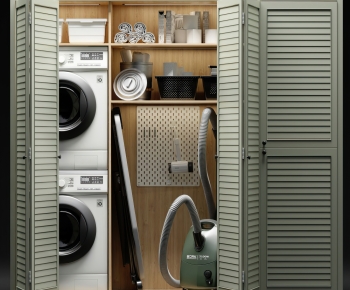Modern Laundry Cabinet-ID:108088026