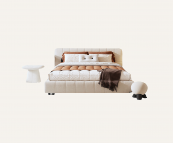 Modern Double Bed-ID:409857033