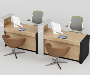 Modern Office Desk And Chair-ID:782767069