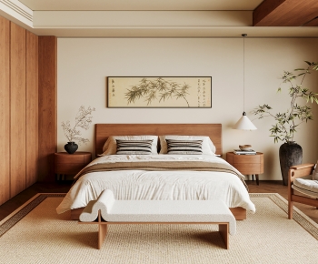 New Chinese Style Bedroom-ID:420764924