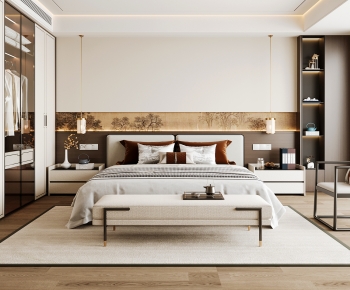 New Chinese Style Bedroom-ID:115206965