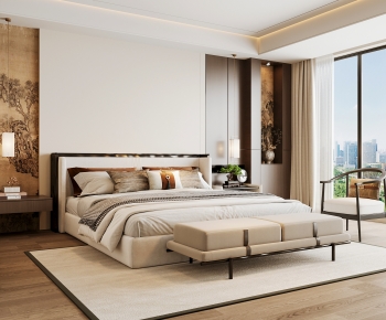 New Chinese Style Bedroom-ID:782895098