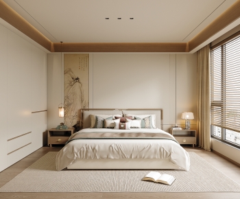 New Chinese Style Bedroom-ID:223610492