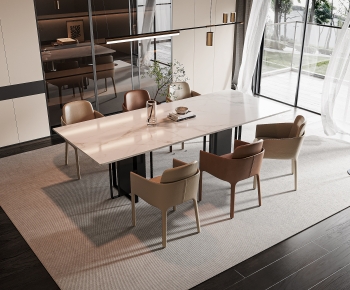 Modern Dining Table And Chairs-ID:915323029