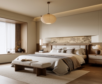 New Chinese Style Bedroom-ID:284950739