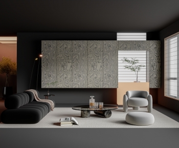 Modern A Living Room-ID:290484918