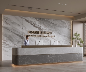 Modern Office Reception Desk-ID:902535923