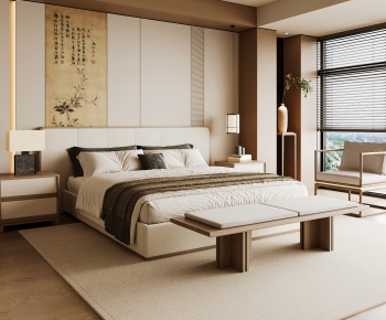 New Chinese Style Bedroom-ID:983339078