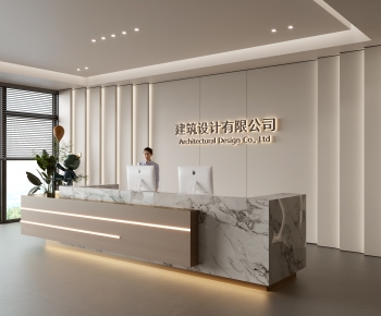 Modern Office Reception Desk-ID:134223941