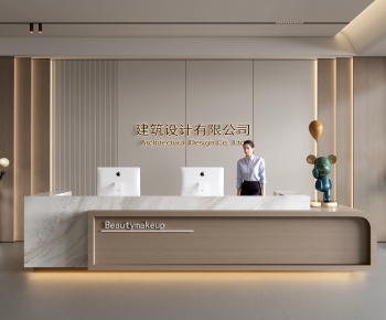 Modern Office Reception Desk-ID:216249946