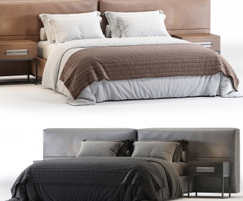 Modern Double Bed-ID:808934933