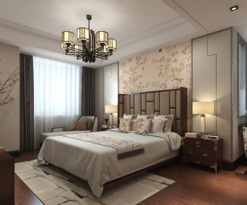 New Chinese Style Bedroom-ID:793287995