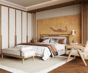 New Chinese Style Bedroom-ID:338414912