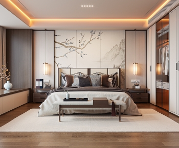 New Chinese Style Bedroom-ID:486377959