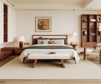 New Chinese Style Bedroom-ID:640830994