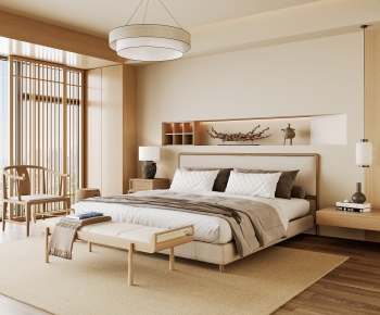 New Chinese Style Bedroom-ID:607177974