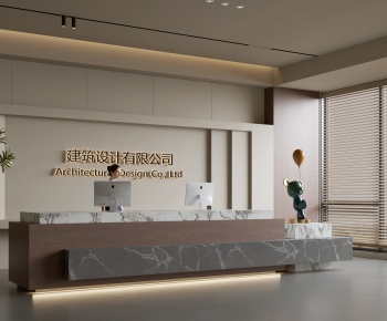 Modern Office Reception Desk-ID:691283943