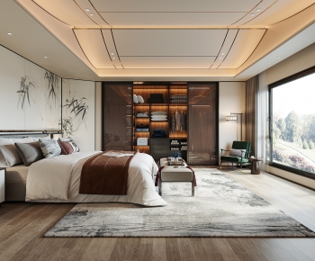 New Chinese Style Bedroom-ID:180830004