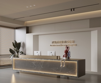 Modern Office Reception Desk-ID:266399455