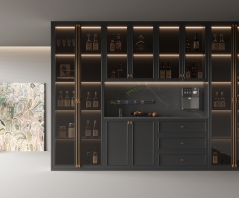 French Style Wine Cabinet-ID:465868006