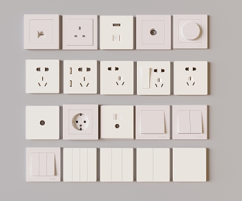 Modern Switch Socket Panel-ID:936636921