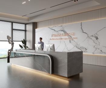 Modern Office Reception Desk-ID:294101956