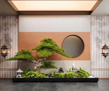 New Chinese Style Plant Landscaping-ID:279126889