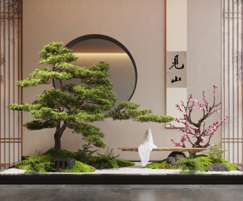 New Chinese Style Plant Landscaping-ID:397039894