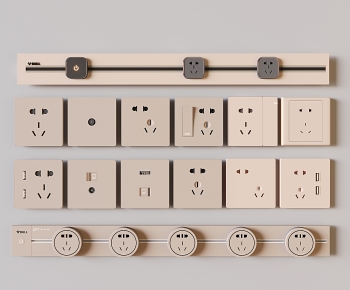 Modern Switch Socket Panel-ID:995836973