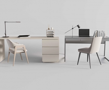 Modern Computer Desk And Chair-ID:889131073