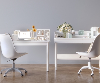 Modern Computer Desk And Chair-ID:736059908