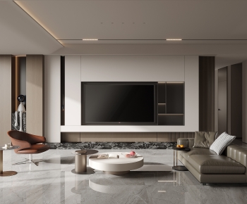 Modern A Living Room-ID:761404042