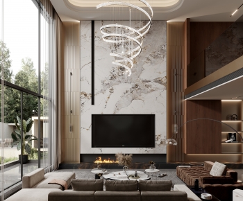 Modern A Living Room-ID:662424095