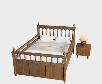 Modern Double Bed-ID:995625976