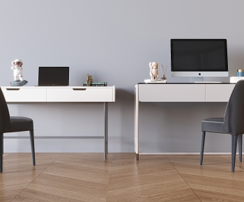 Modern Computer Desk And Chair-ID:884247069