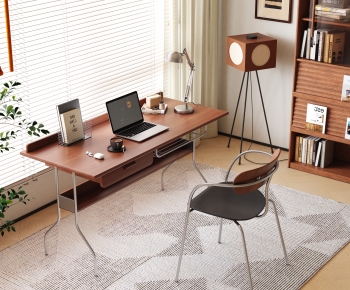 Modern Computer Desk And Chair-ID:798963075