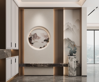 New Chinese Style Hallway-ID:620299108