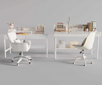 Modern Computer Desk And Chair-ID:843719016