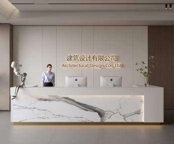 Modern Office Reception Desk-ID:190500979