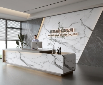 Modern Office Reception Desk-ID:270400056