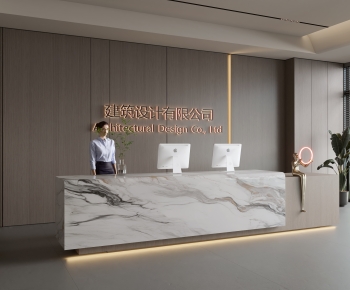 Modern Office Reception Desk-ID:286916023