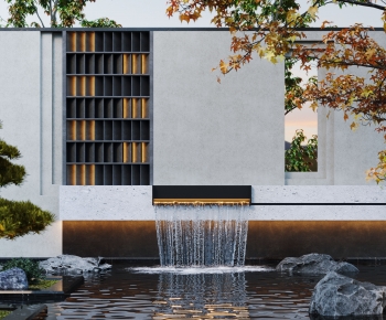 Modern Rockery Waterscape-ID:629529003